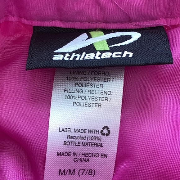 Athletech PINK snow pants, Size 7/8 (YOUTH) like new condition. - Picture 7 of 7
